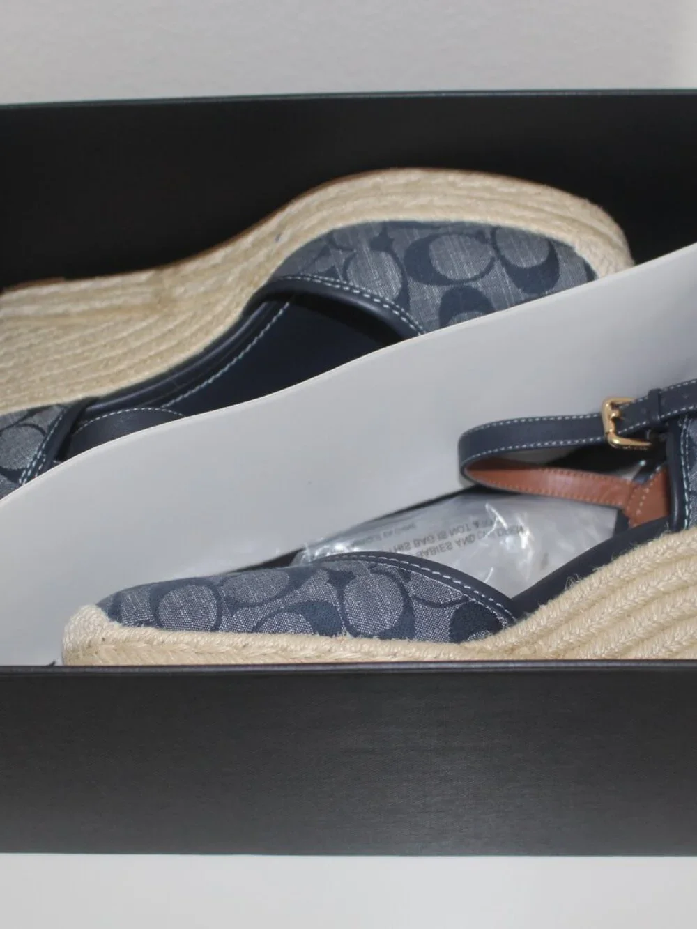 Coach Raine Signature Denim Espadrille. Size 9.5 B
